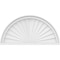 Ekena Millwork Half Round Sunburst Architectural Grade PVC Pediment, 28"W x 14"H x 2"P PEDPS028X140HRO01 - alternate 4